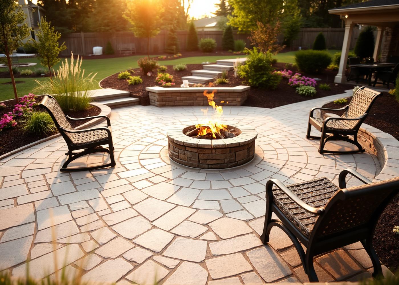 Walkway & Plantings — Maple Grove